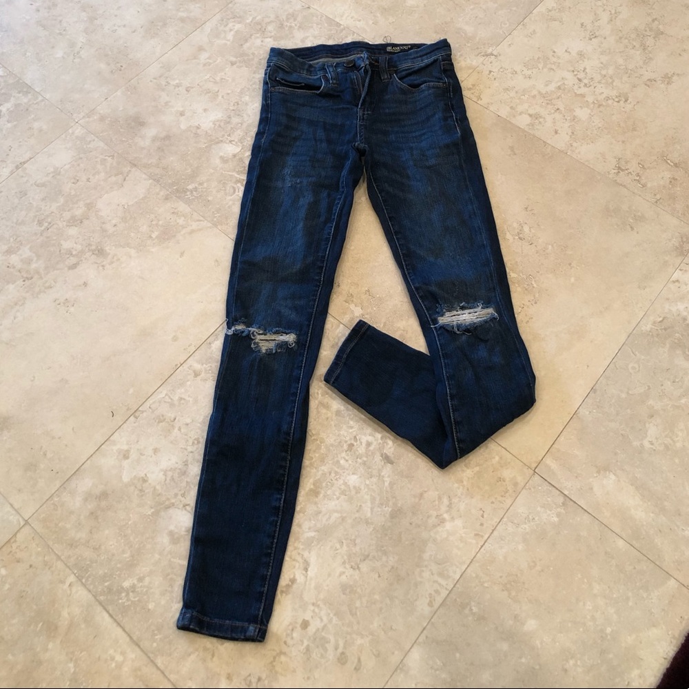 BlankNYC dark distressed jeans